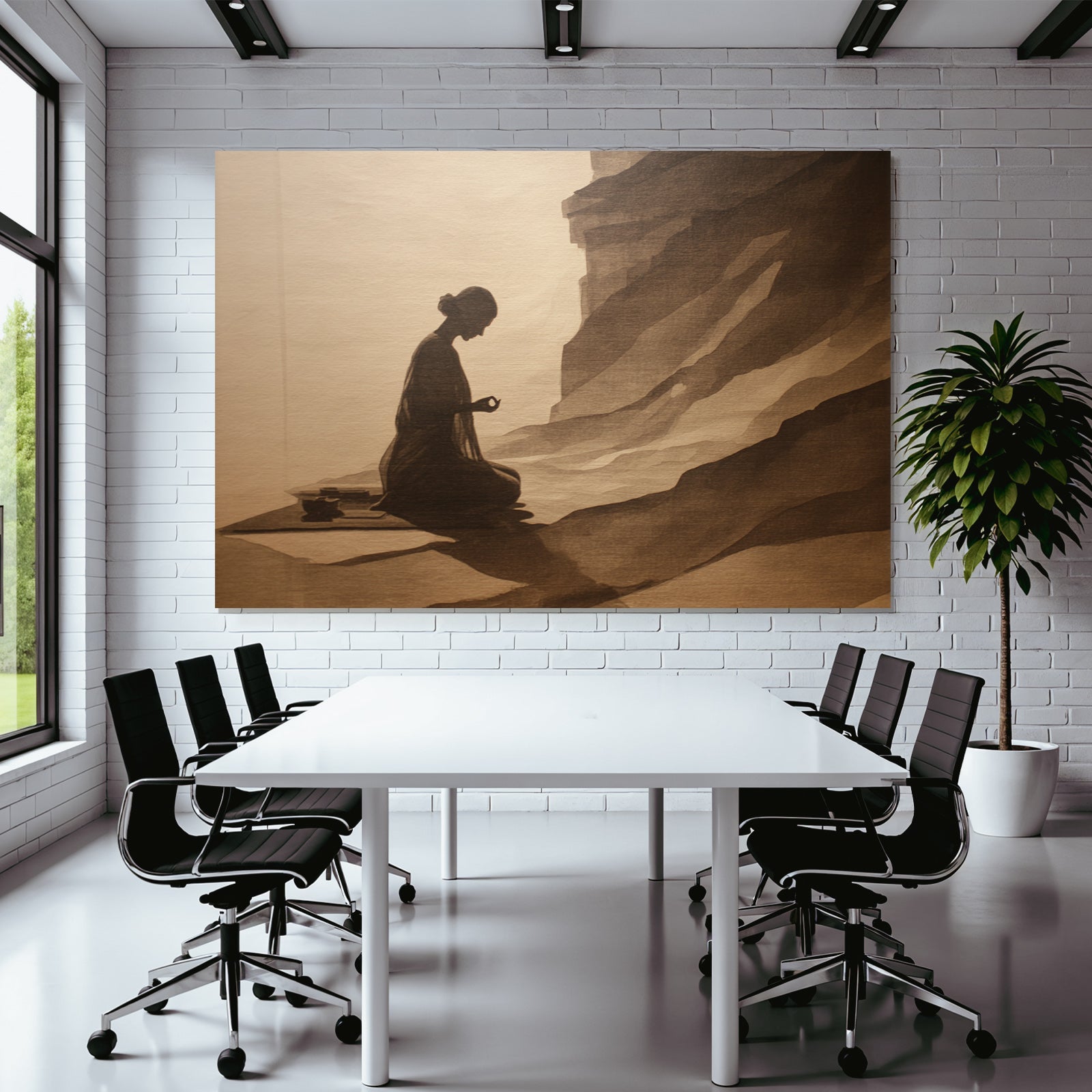 Yoga Meditation Sitzende Person In Meditation Auf Einem Erdigen Hintergrund | Yoga und Meditation | Themen und Hobbys