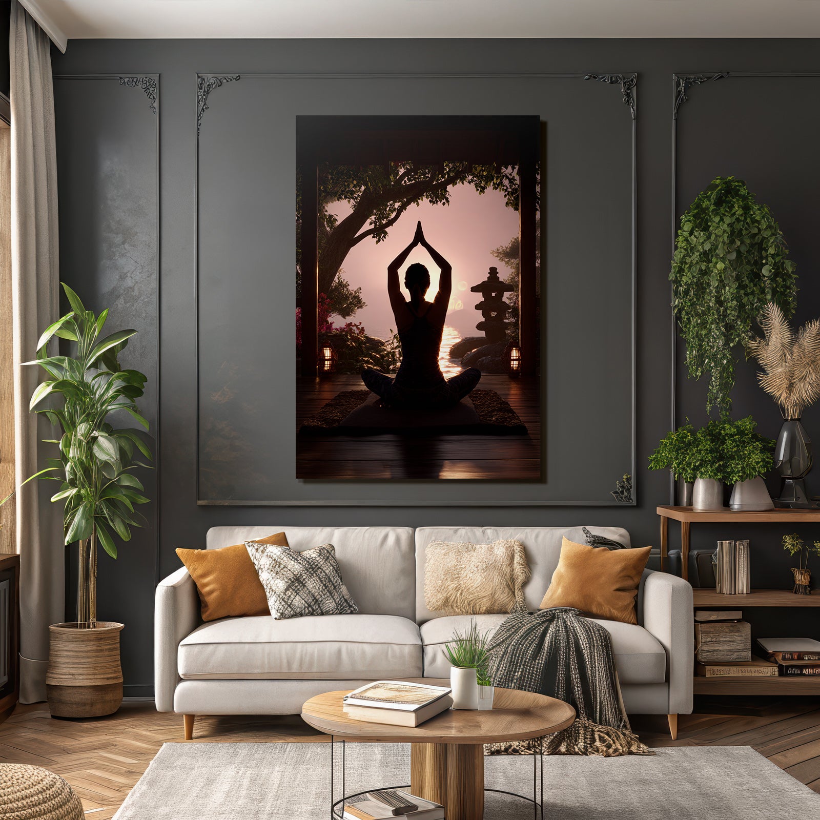 Yoga Meditation Yoga Meditiation Am Sonnenuntergang Mit Natur Elementen | Yoga und Meditation | Themen und Hobbys