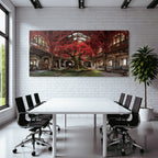 Verlassene Rot Baum Und Moos Harmonie Von Natur Und Verfall | Lost Places | Architektur