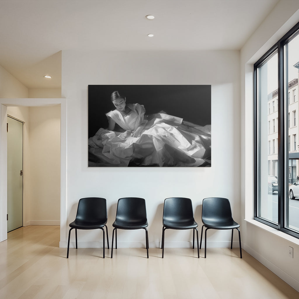 Person In Fliessendem Gewae Kleid Portrait Mode Kunst | Aktkunst und Sinnlichkeit | Menschen und Emotionen