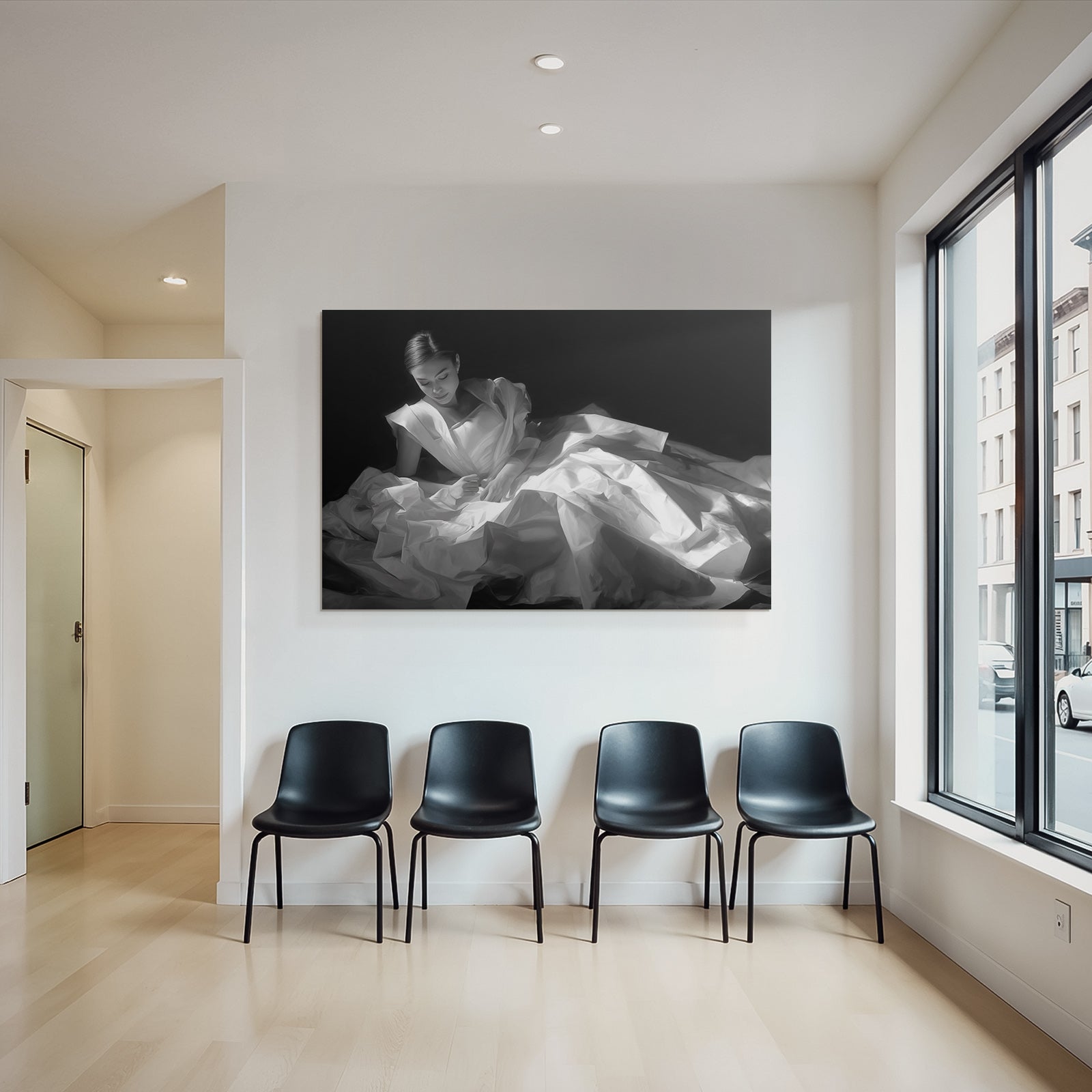 Person In Fliessendem Gewae Kleid Portrait Mode Kunst | Aktkunst und Sinnlichkeit | Menschen und Emotionen