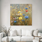 Bunte Wildwiese In Aquarell