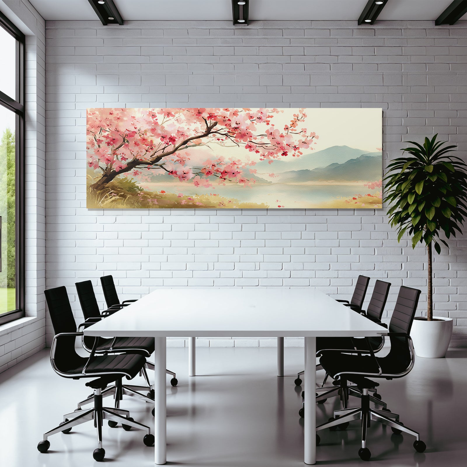 Frühlingsidyll Mit Kirschblüten