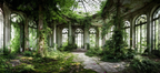 Verlassene Gewächshaus Von Natur Rekultiviert | Lost Places | Architektur