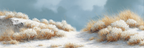 Ruhige Landschaft Impressionistisch Malerei Sandy Terrain Blaür Himmel | Duenen und Heide | Landschaften