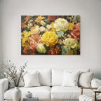 Trocken Retro Flowers Lebendige Florale Arrangement Mit Bunten