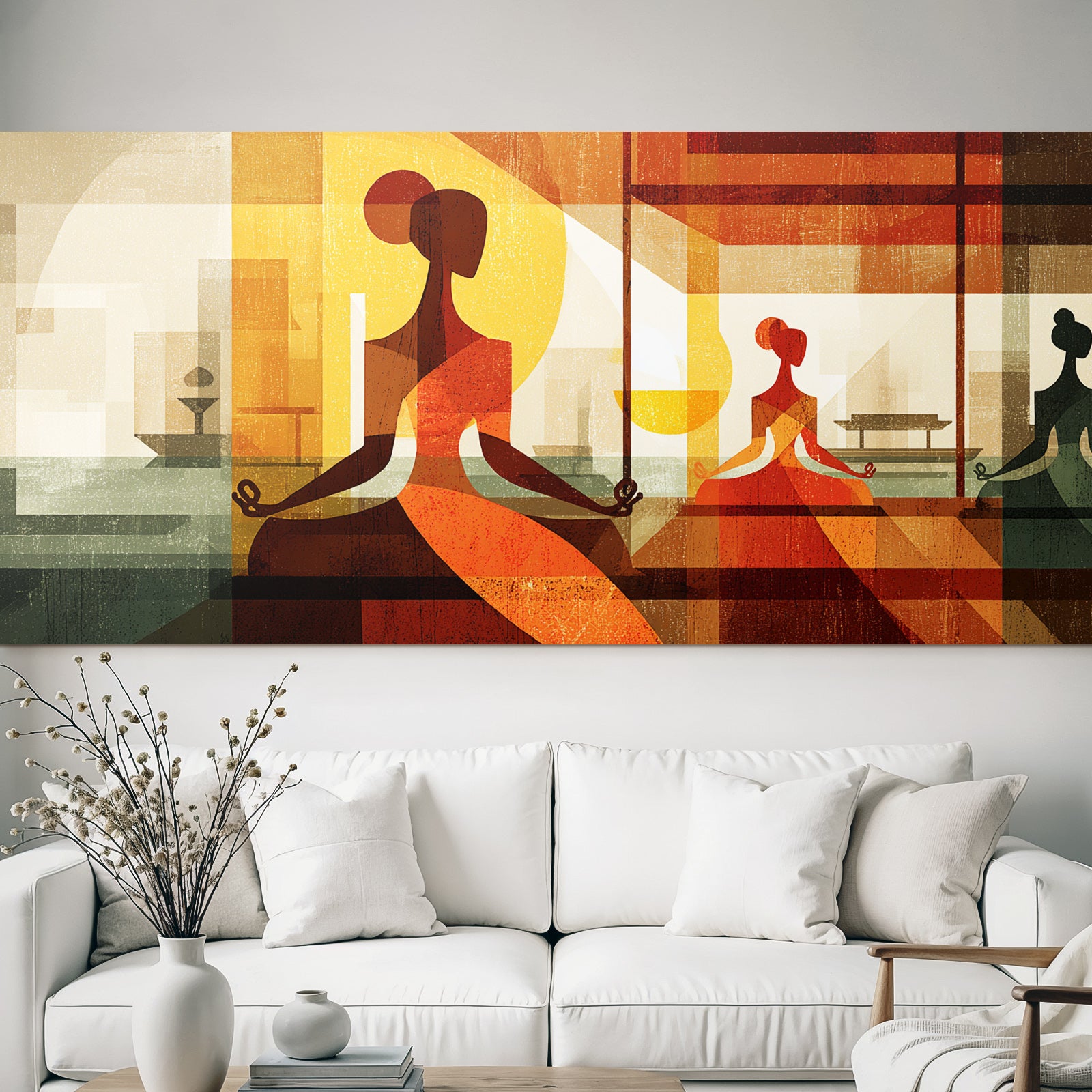 Yoga Meditation Abstrakte Meditation Figuren Ruhe Innenarchitektur | Yoga und Meditation | Themen und Hobbys