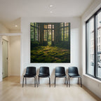 Abandoned Interior Space With Moss And Nature Reclaiming Human Spaces | Lost Places | Architektur