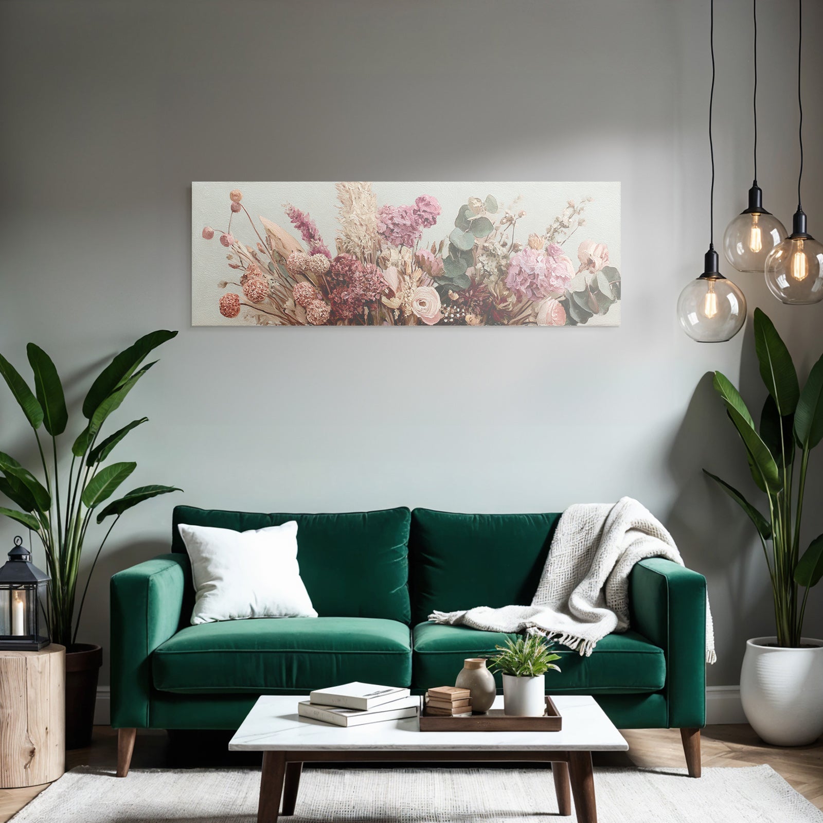 Trocken Retro Flowers Florale Anordnung Mit Soften Farbtonen Pink Und Weiss