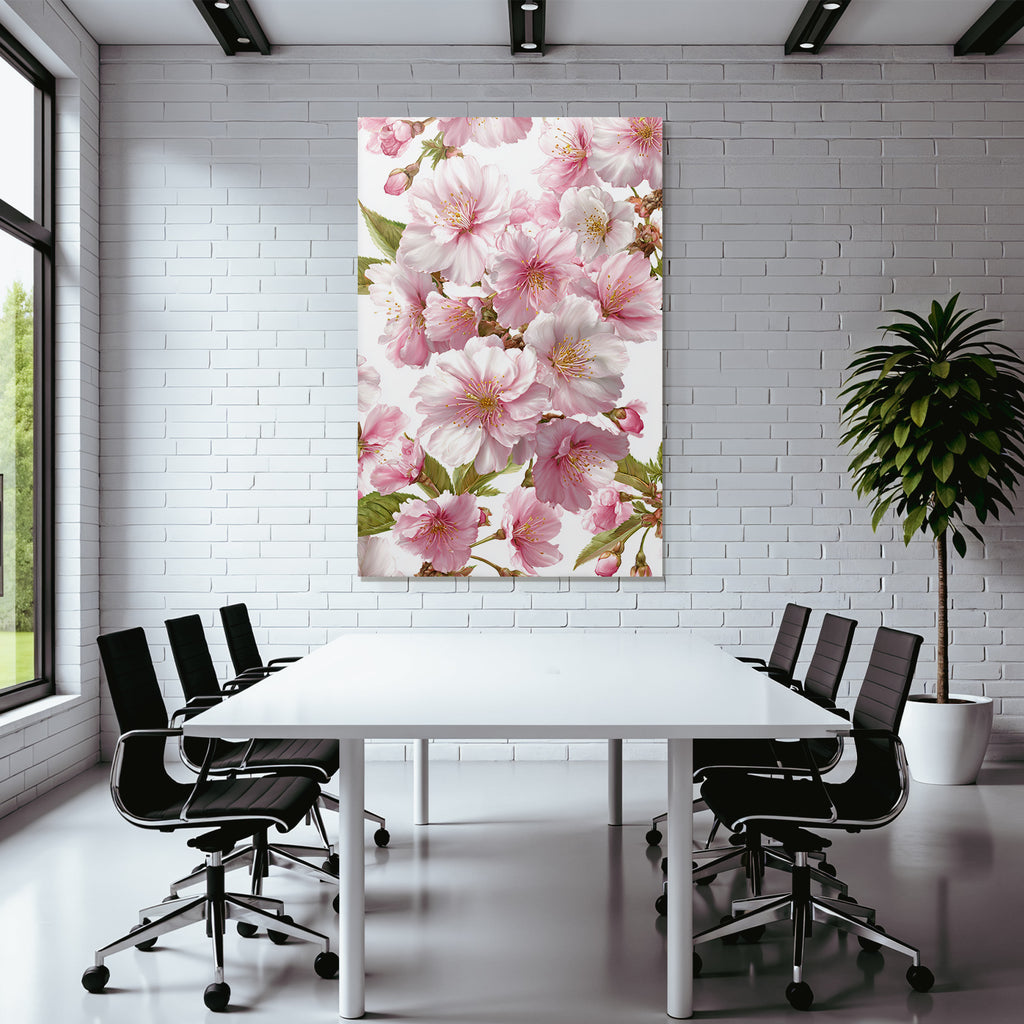 Zarte Rosa Blüten Zweige