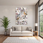 Florales Vogel Und Muster
