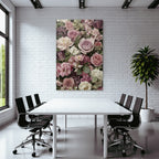 Arrangement In Pink Weiss Und Lila Mit Rosen Und Tulpen