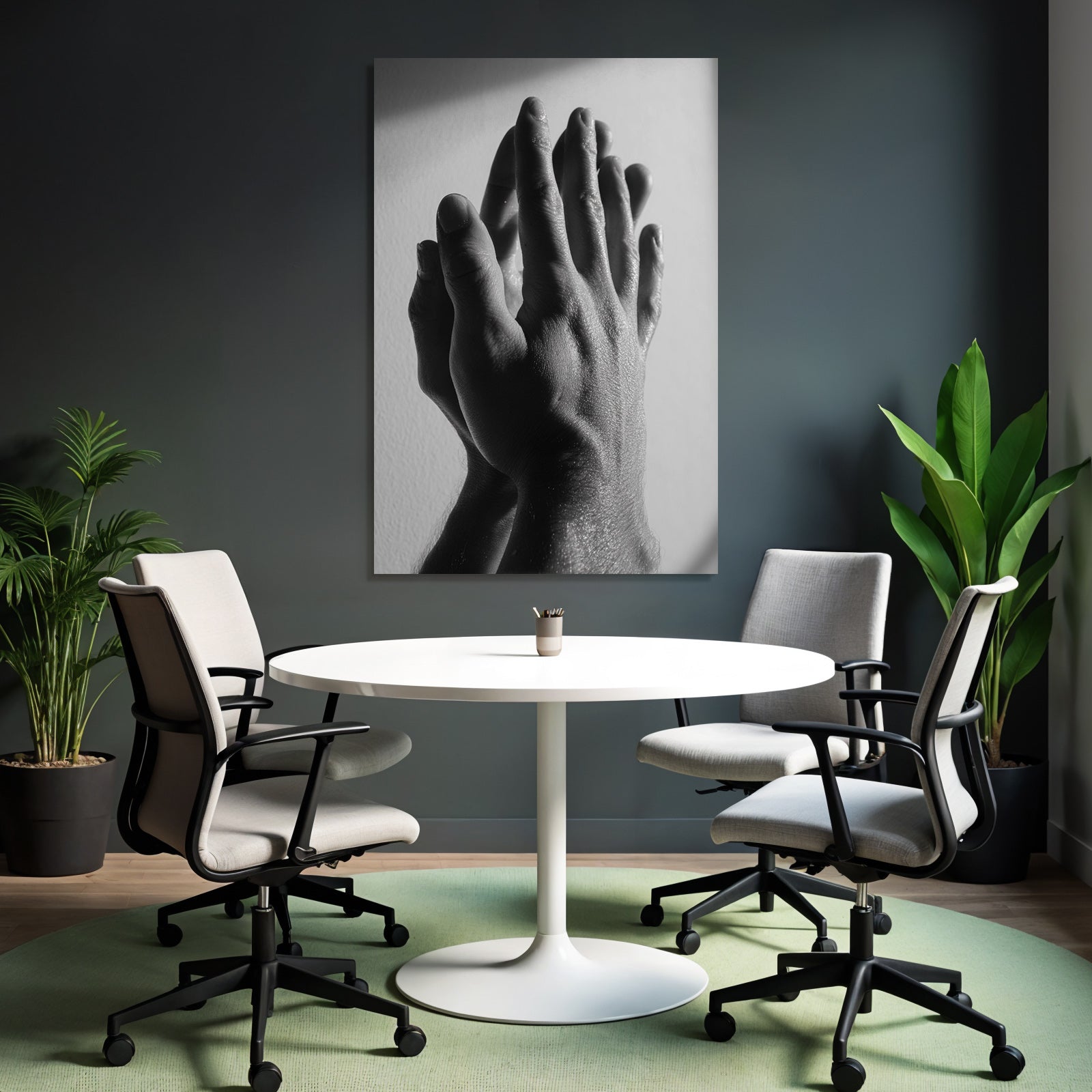 Hände Im Contrast Bw Licht Hintergrund Texturen Und Formen | Haende und Gestik | Menschen und Emotionen