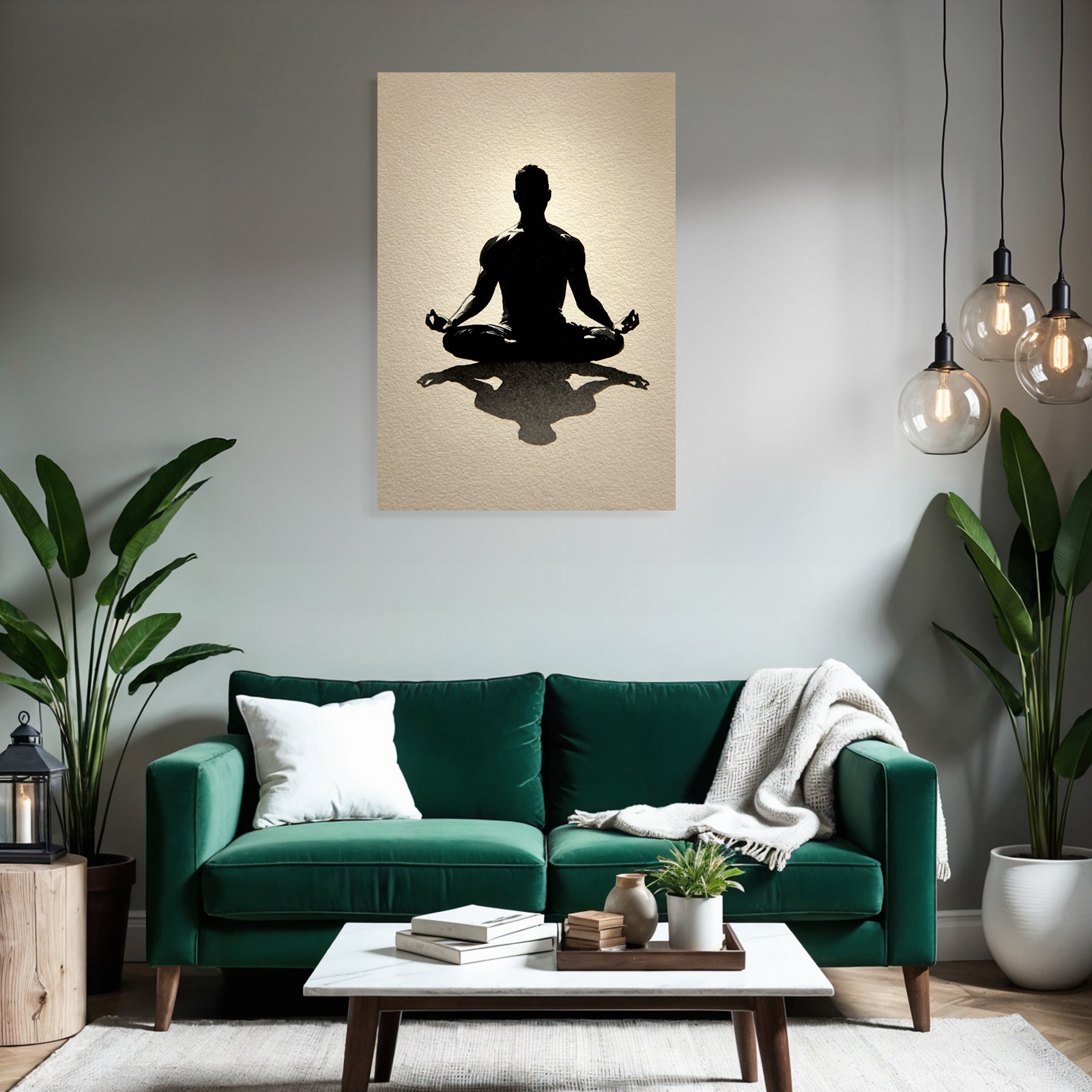 Yoga Meditation Silhoütte Einer Person Im Meditativen Sitz Geste | Yoga und Meditation | Themen und Hobbys