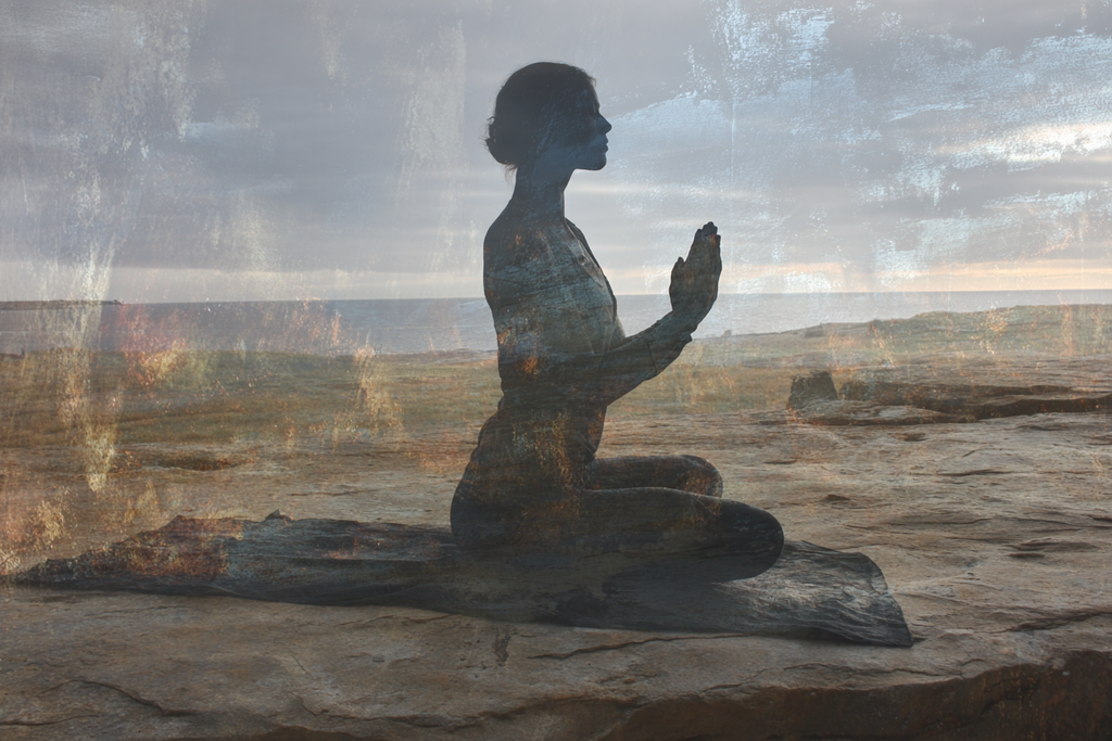 Yoga Meditation Yoga Meditation Am Meer Ruhige Stimmung Traumhaft Kunstnerisch | Yoga und Meditation | Themen und Hobbys
