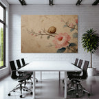Schnecke Auf Ast Mit Rosa