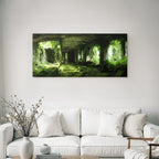Verlassener Innenraum Mit Pflanzen Im Lichtschein | Lost Places | Architektur