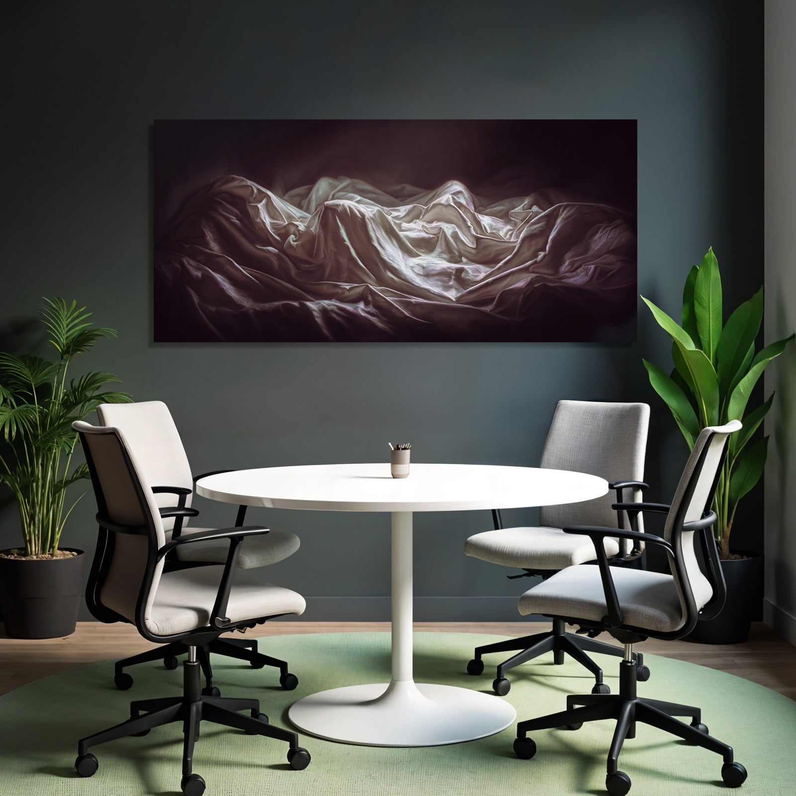 Texturierte Stoffanordnung Mit Lichtundschatten Abstract | Aktkunst und Sinnlichkeit | Menschen und Emotionen