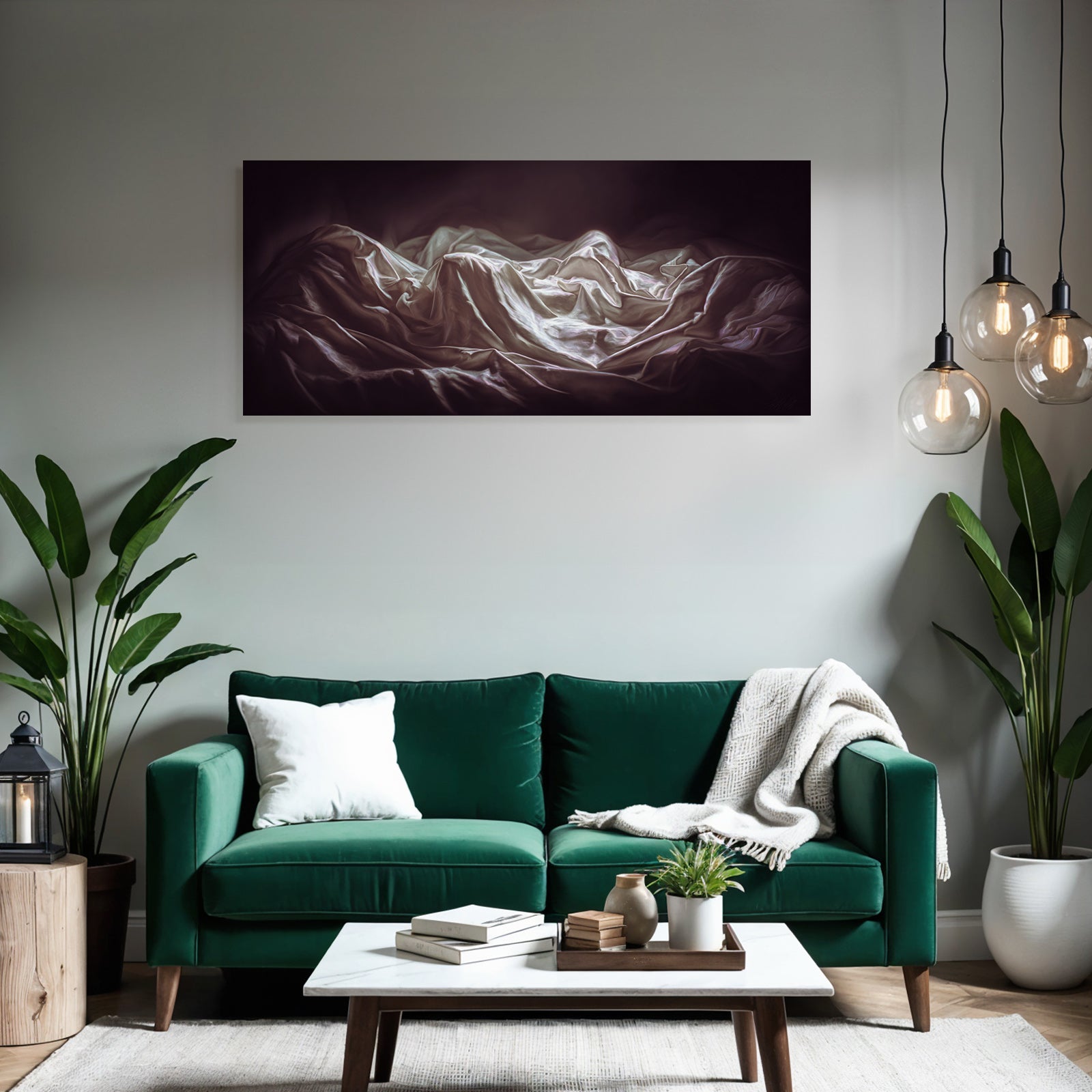 Texturierte Stoffanordnung Mit Lichtundschatten Abstract | Aktkunst und Sinnlichkeit | Menschen und Emotionen
