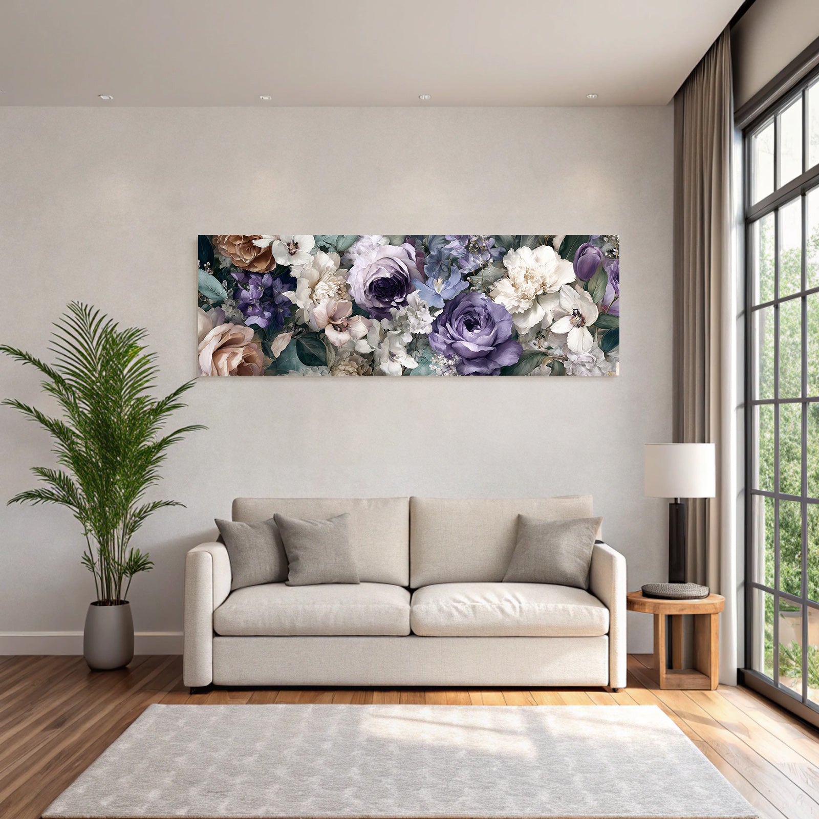 Florale Komposition In Pastellfarben