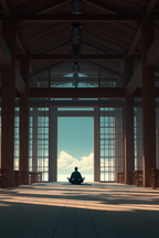 Yoga Meditation Ruhe Und Meditiation Im Holzgebaeude | Yoga und Meditation | Themen und Hobbys
