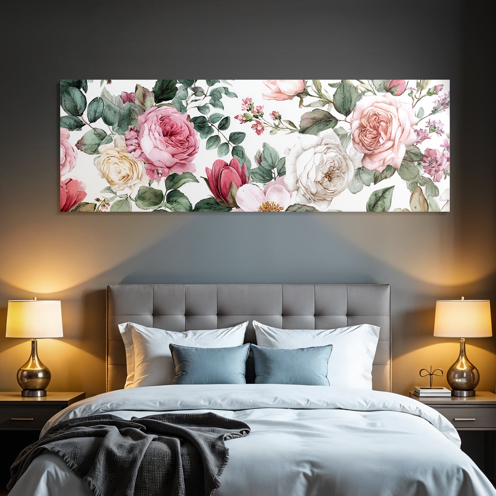 Design In Pastelltönen Mit Rosen Und Magnolien