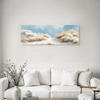 Ruhige Landschaft Impressionistisch Malerei Sandy Terrain Blaür Himmel | Duenen und Heide | Landschaften