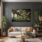 Verlassener Architektonischer Raum Natur Übernimmt Zerfall Und Neuordnung | Lost Places | Architektur
