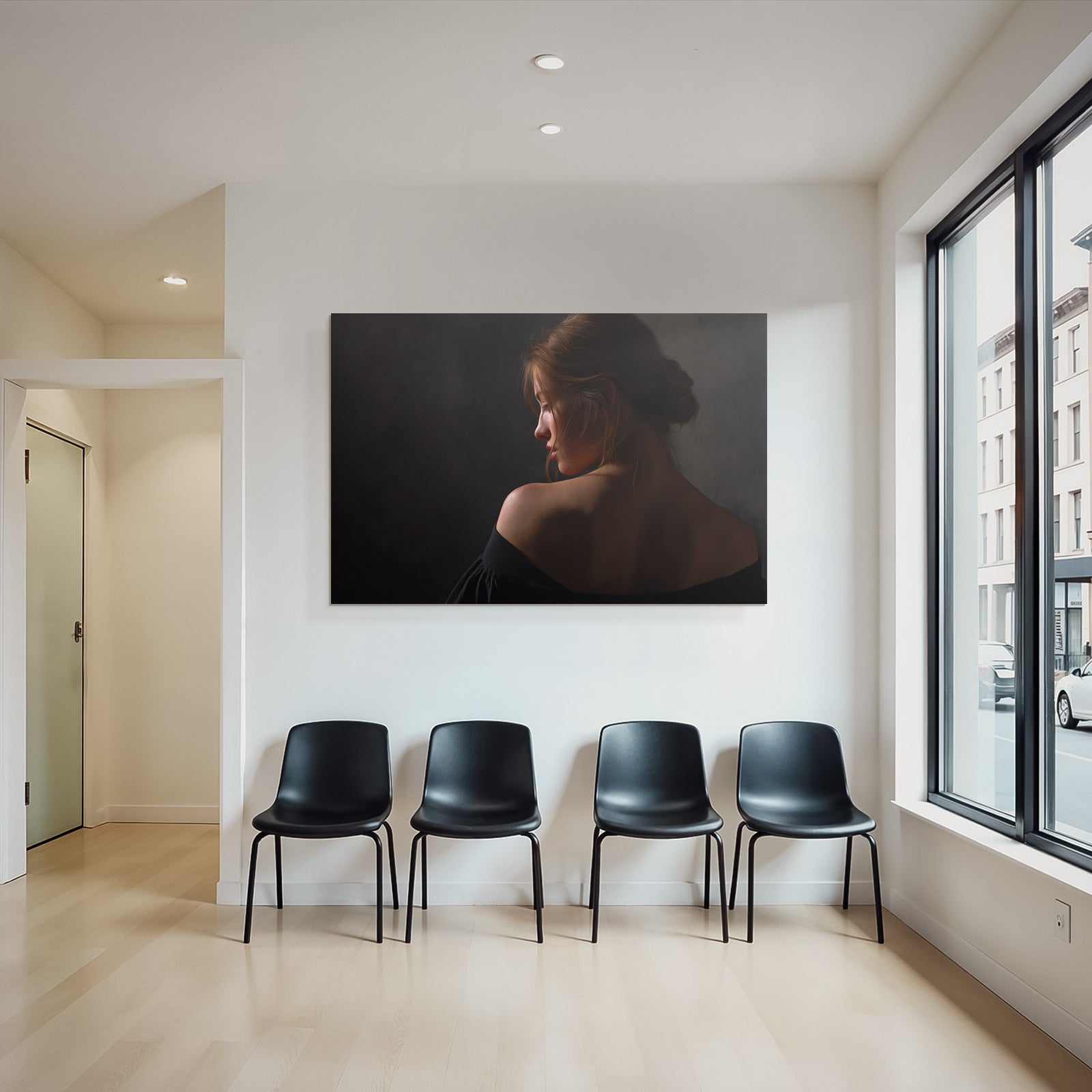 Portrait Einer Person Von Hinten Mit Dramatischer Beleuchtung | Aktkunst und Sinnlichkeit | Menschen und Emotionen