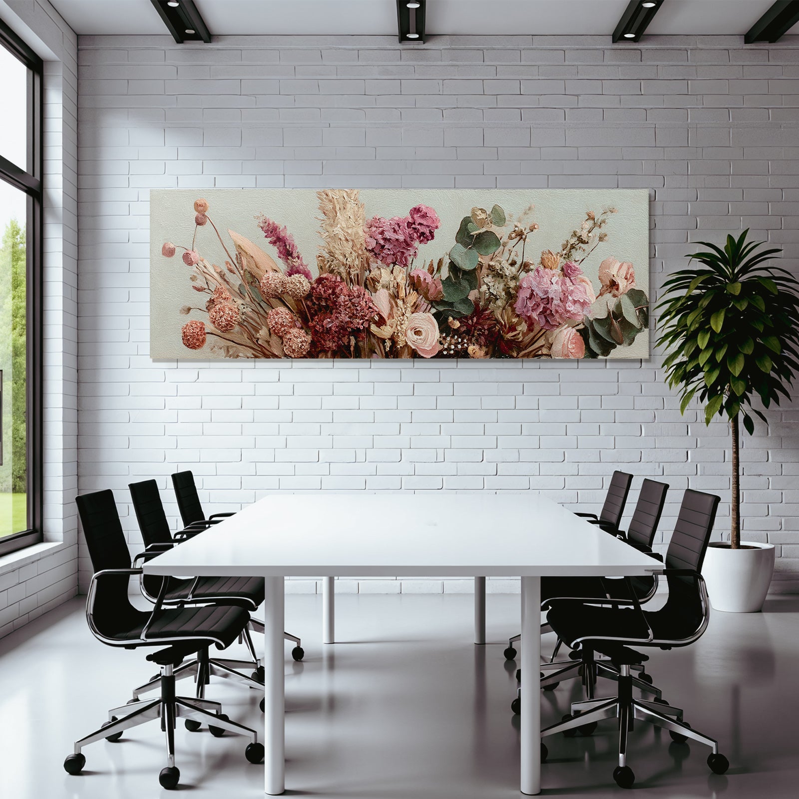 Trocken Retro Flowers Florale Anordnung Mit Soften Farbtonen Pink Und Weiss
