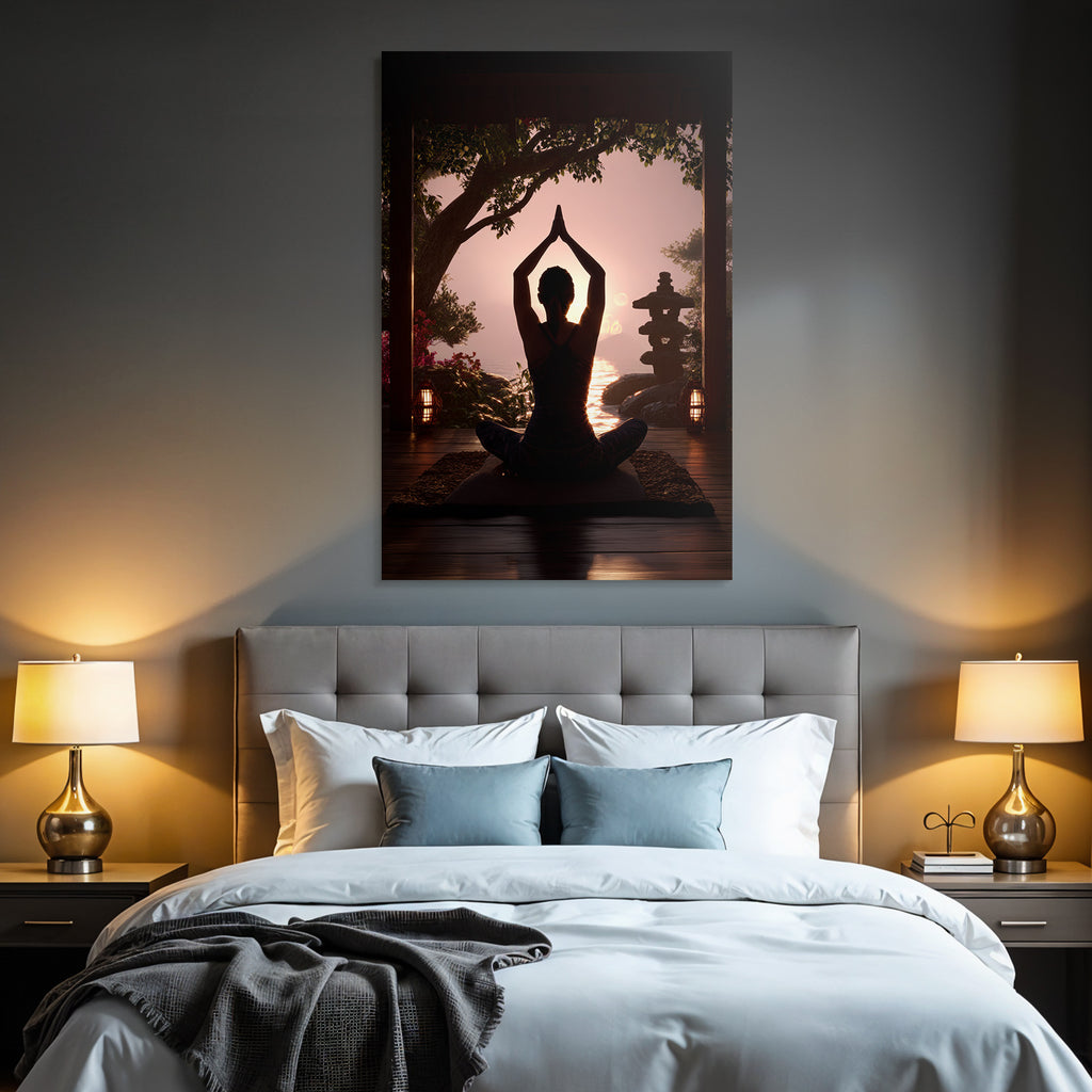 Yoga Meditation Yoga Meditiation Am Sonnenuntergang Mit Natur Elementen | Yoga und Meditation | Themen und Hobbys