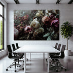 Trocken Retro Flowers Getrocknete Arrangement Mit Sämigen Farben