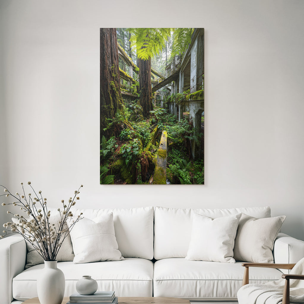 Nature Reclaiming Abandoned Structure In Forest | Lost Places | Architektur