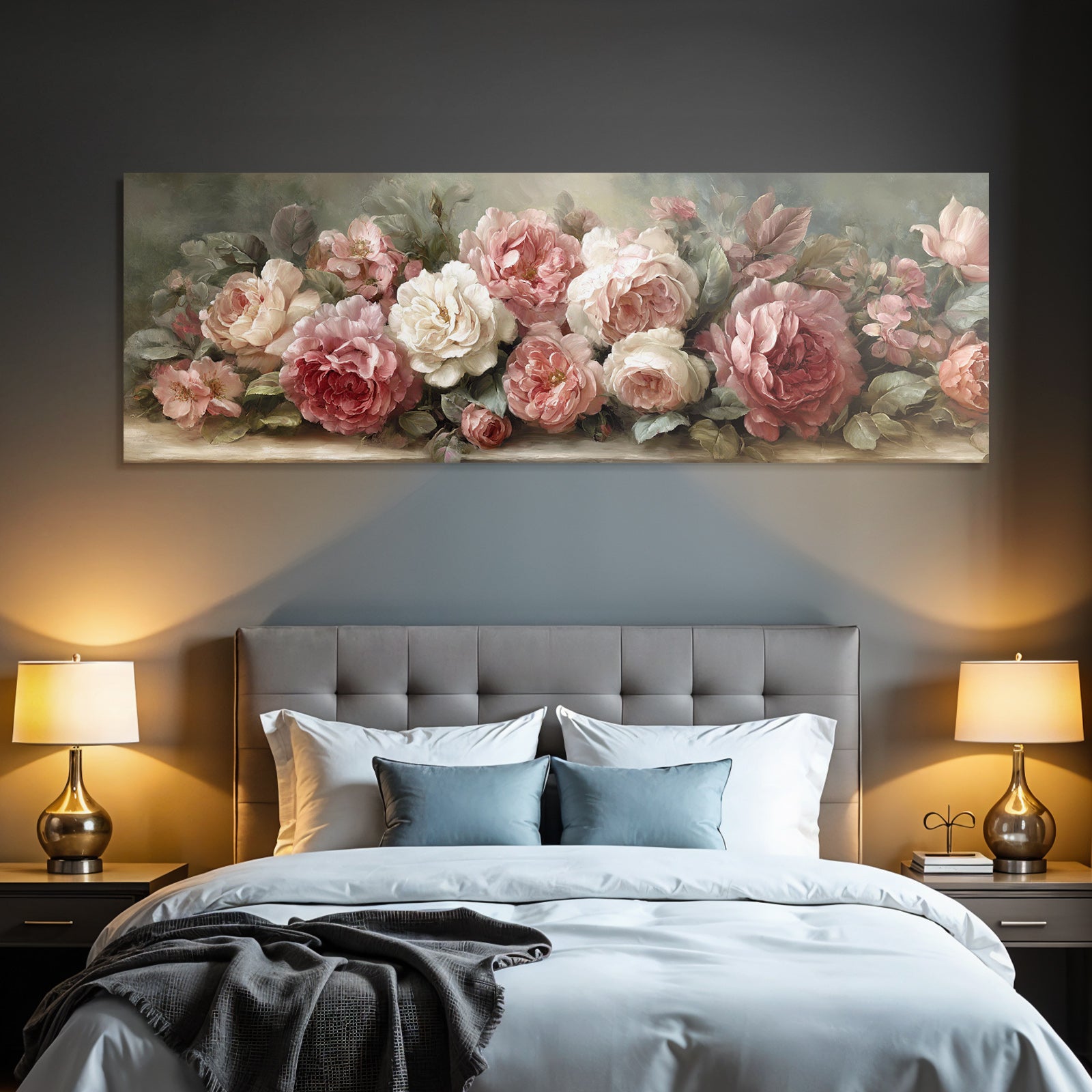 Schöner Rosenstrauss In Rosa Und Weiss