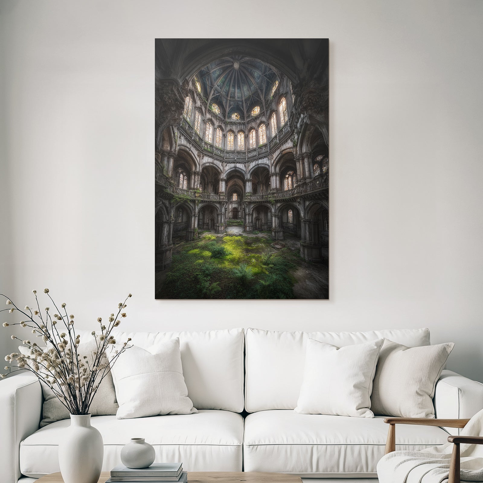 Alte Kirche Verfallene Innenansicht Mit Natur Wachstum | Lost Places | Architektur