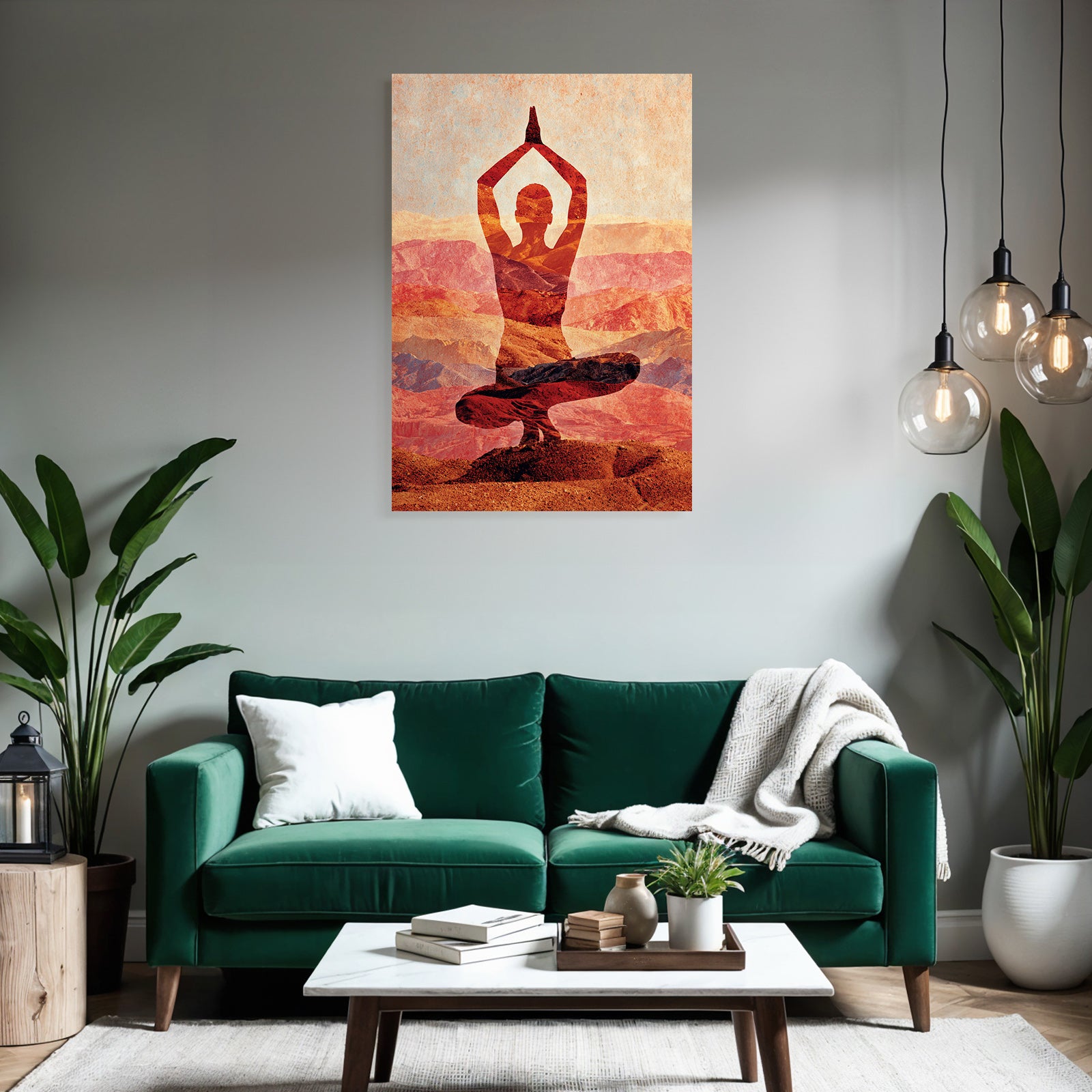 Yoga Meditation Yoga Pose In Farbigen Berglandschaften Ruhe Und Meditation | Yoga und Meditation | Themen und Hobbys