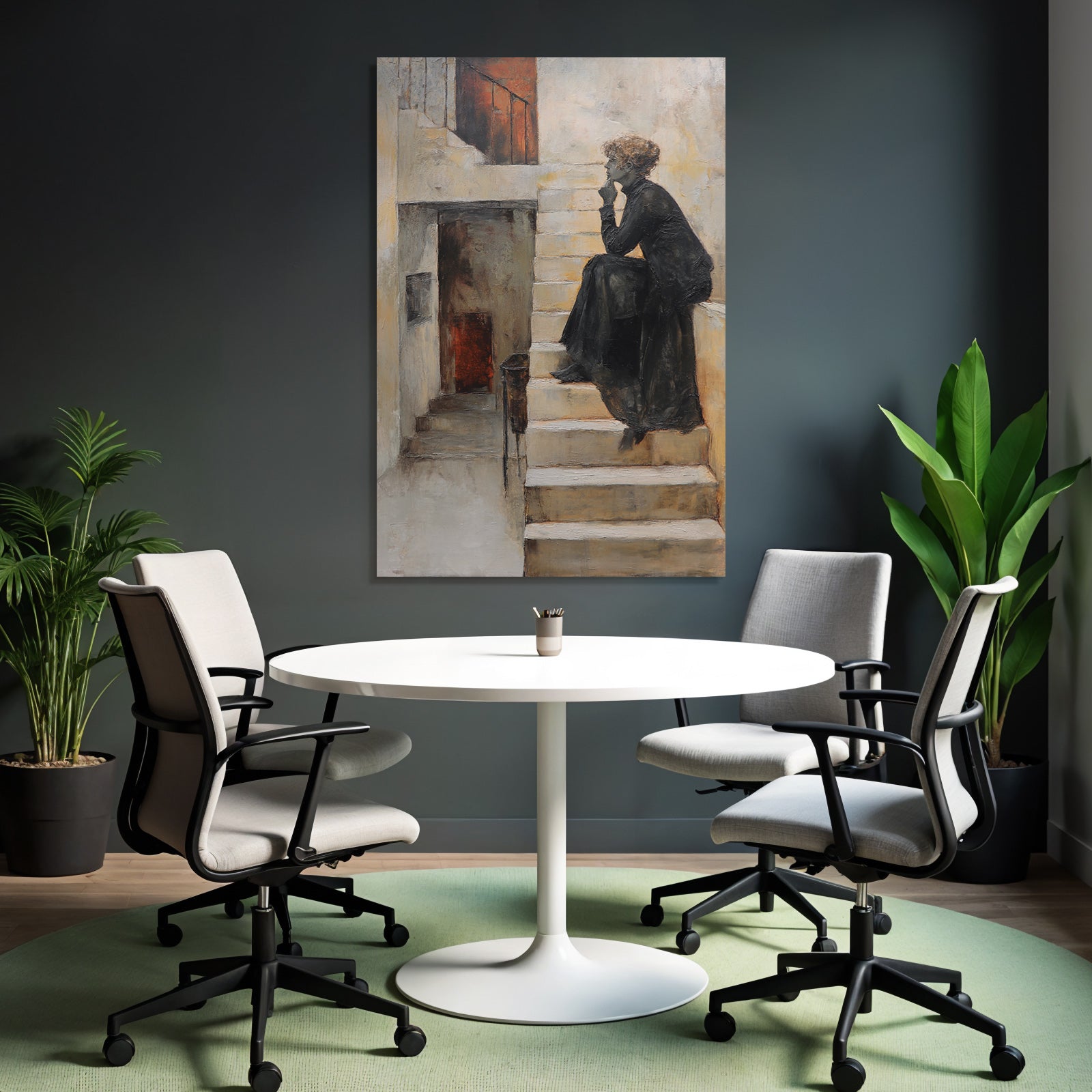 Yoga Meditation Figur In Nachdenken Auf Treppe Mit Mutor Usw 2023 | Yoga und Meditation | Themen und Hobbys
