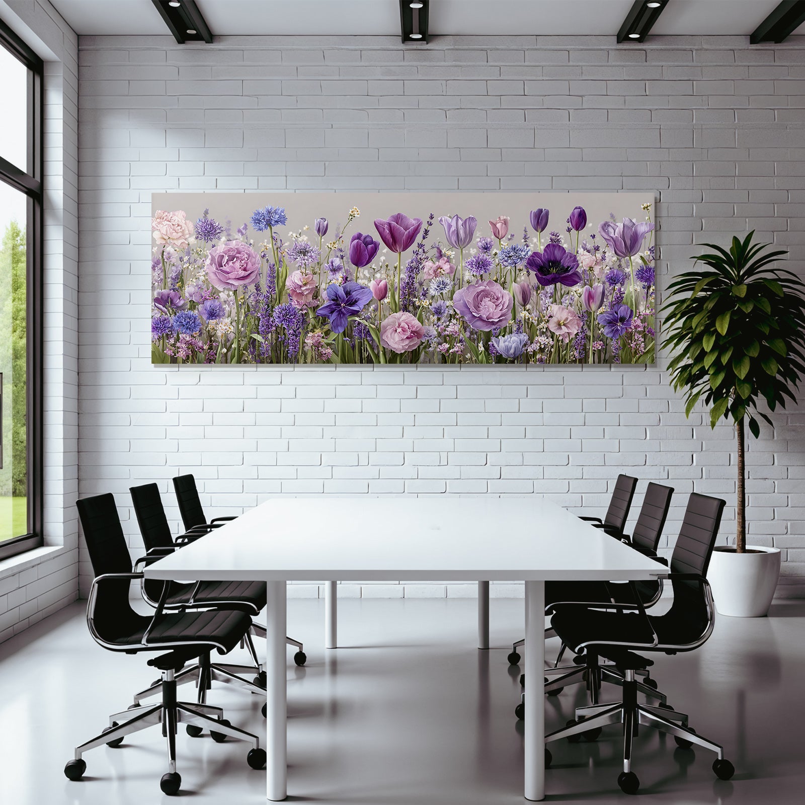 Bunte Florale Pracht Mit Rosen Und Tulpen