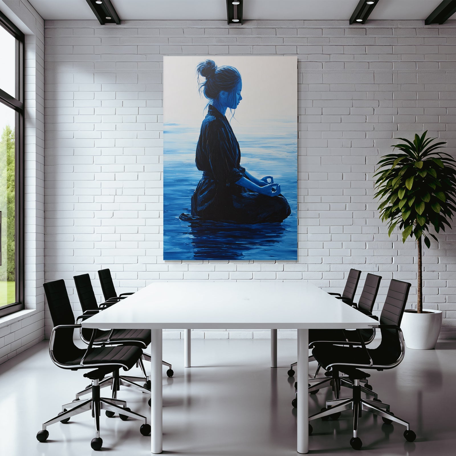 Yoga Meditation Frau In Meditativer Posen Auf Dem Wasser Meditation Introspektion | Yoga und Meditation | Themen und Hobbys