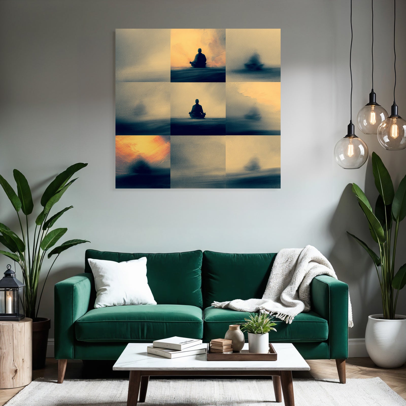 Yoga Meditation Meditierende Figuren Abstrakte Kunst Tranquilität | Yoga und Meditation | Themen und Hobbys