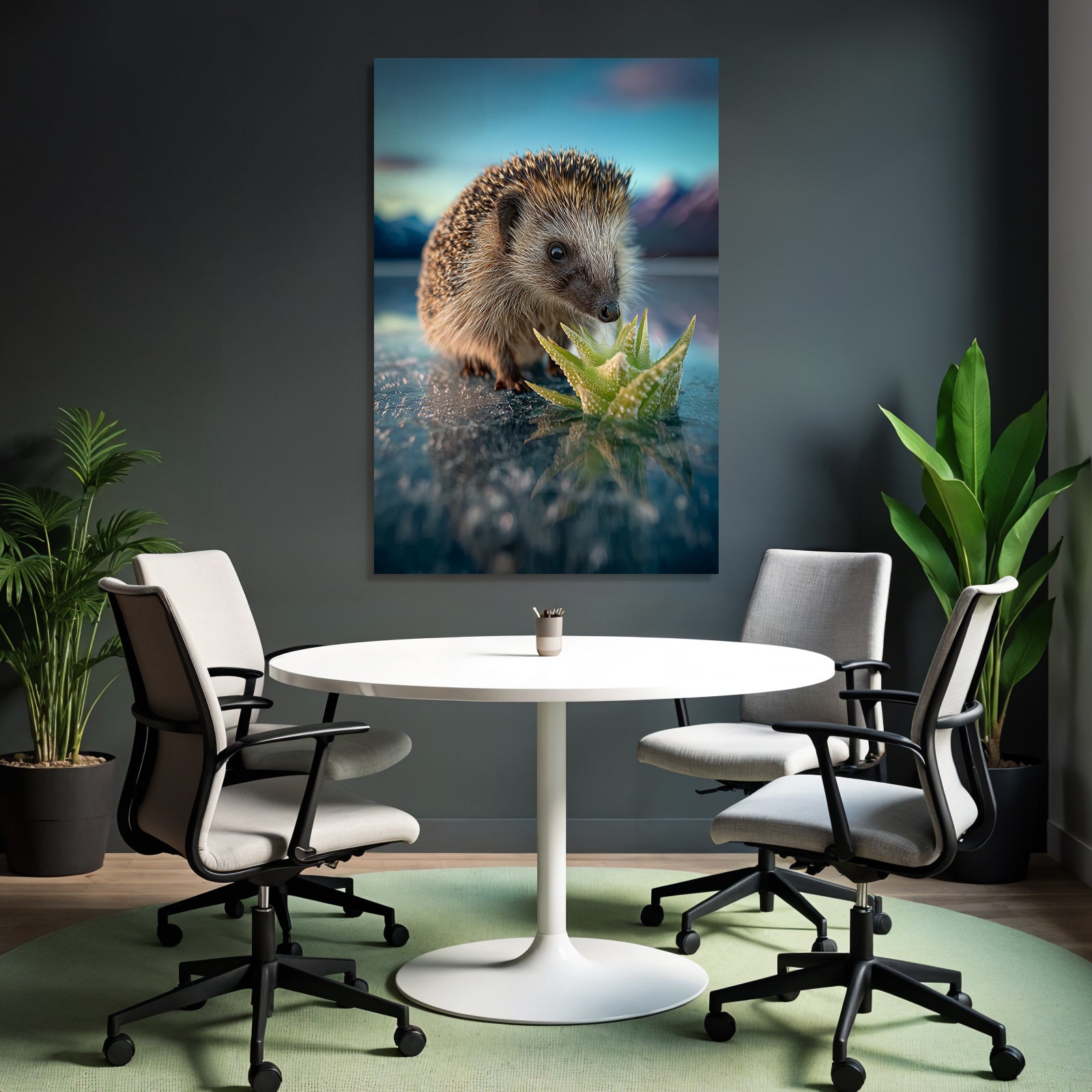 Polarlicht Hedgehog Untersuchung Von Sukkulente Im Natur Hintergrund | Fjorde und Gletscher | Landschaften