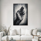 Nahaufnahme Menschliche Hand Fingers Austrecken Monochrom | Haende und Gestik | Menschen und Emotionen