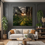 Verlassene Struktur Innenbereich Gewachsene Pflanzen Indoor Garten | Lost Places | Architektur