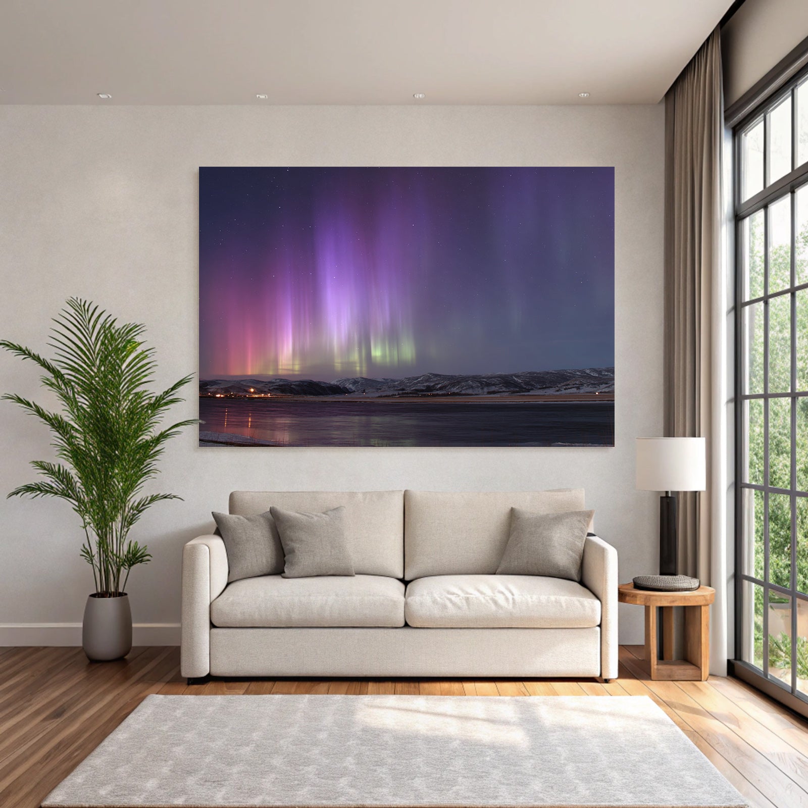 Polarlicht Aurora Borealis Northern Lights Beobachtung In Den Polären Regionen | Fjorde und Gletscher | Landschaften
