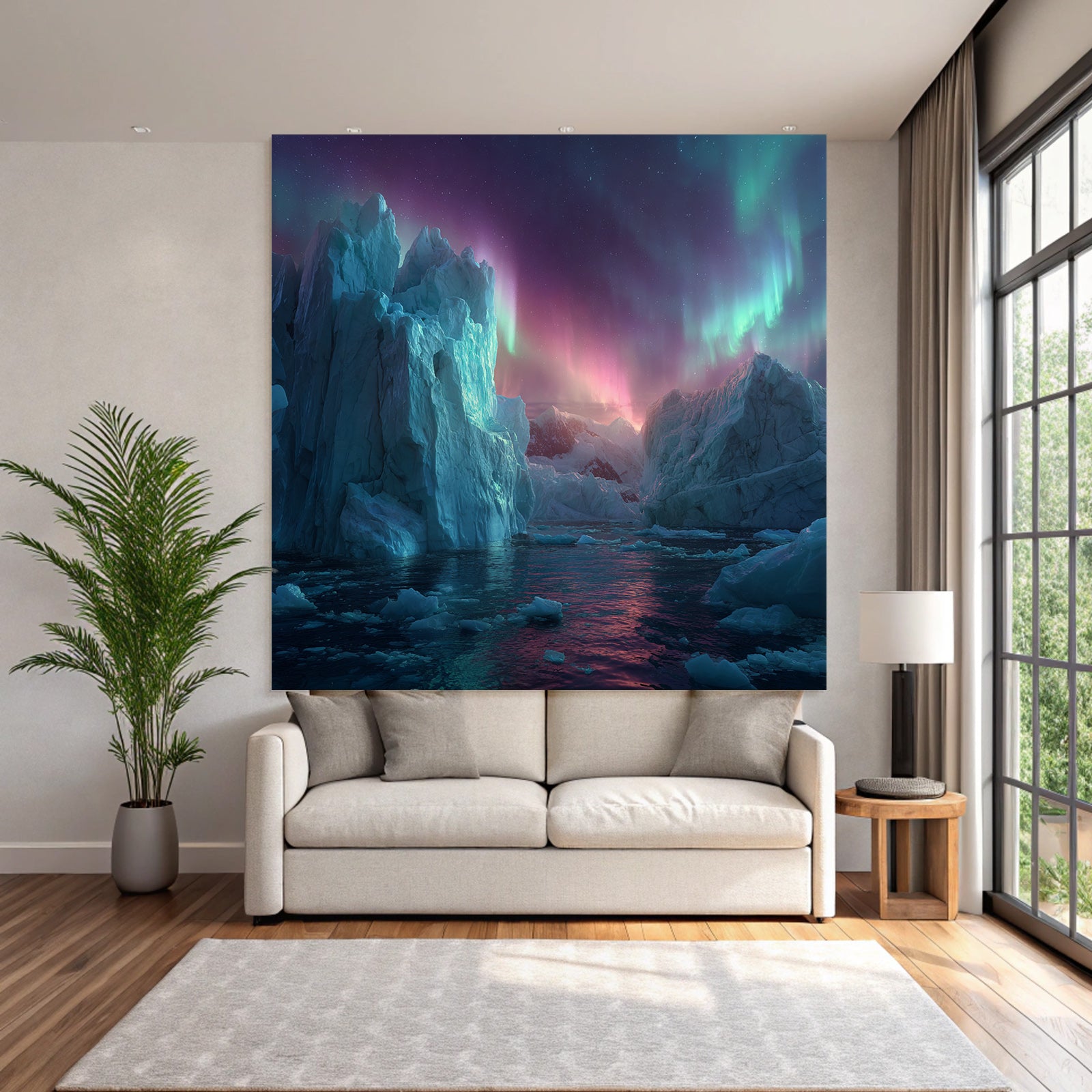Polarlicht Stunning Naturlandschaft Ice Formations Auroras Polar Region | Fjorde und Gletscher | Landschaften