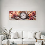 Trocken Retro Flowers Vintage Uhr Mit Trockenen Und Pflanzen