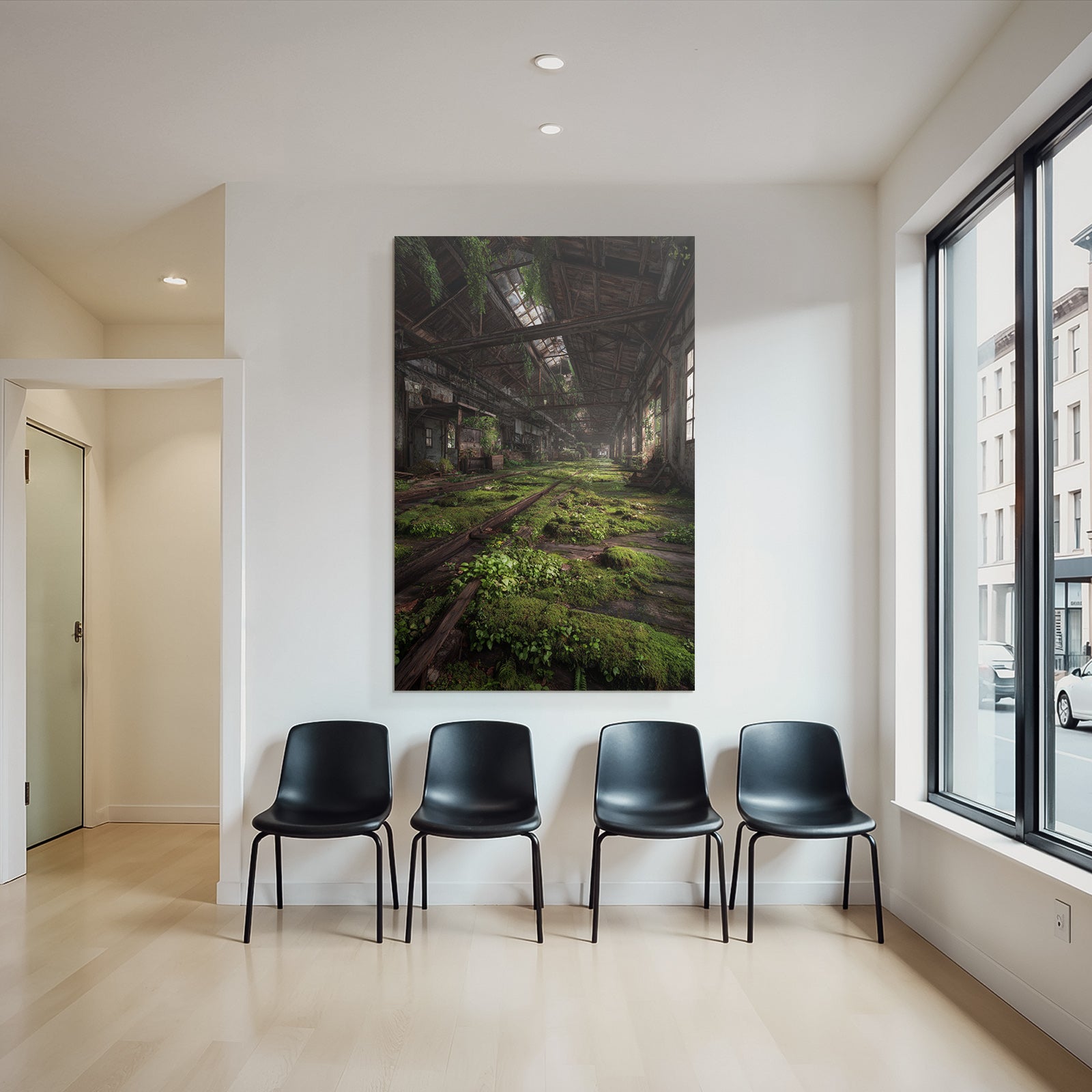Verlassene Industrielle Raum Natur Erobert Menschen Made Orte | Lost Places | Architektur