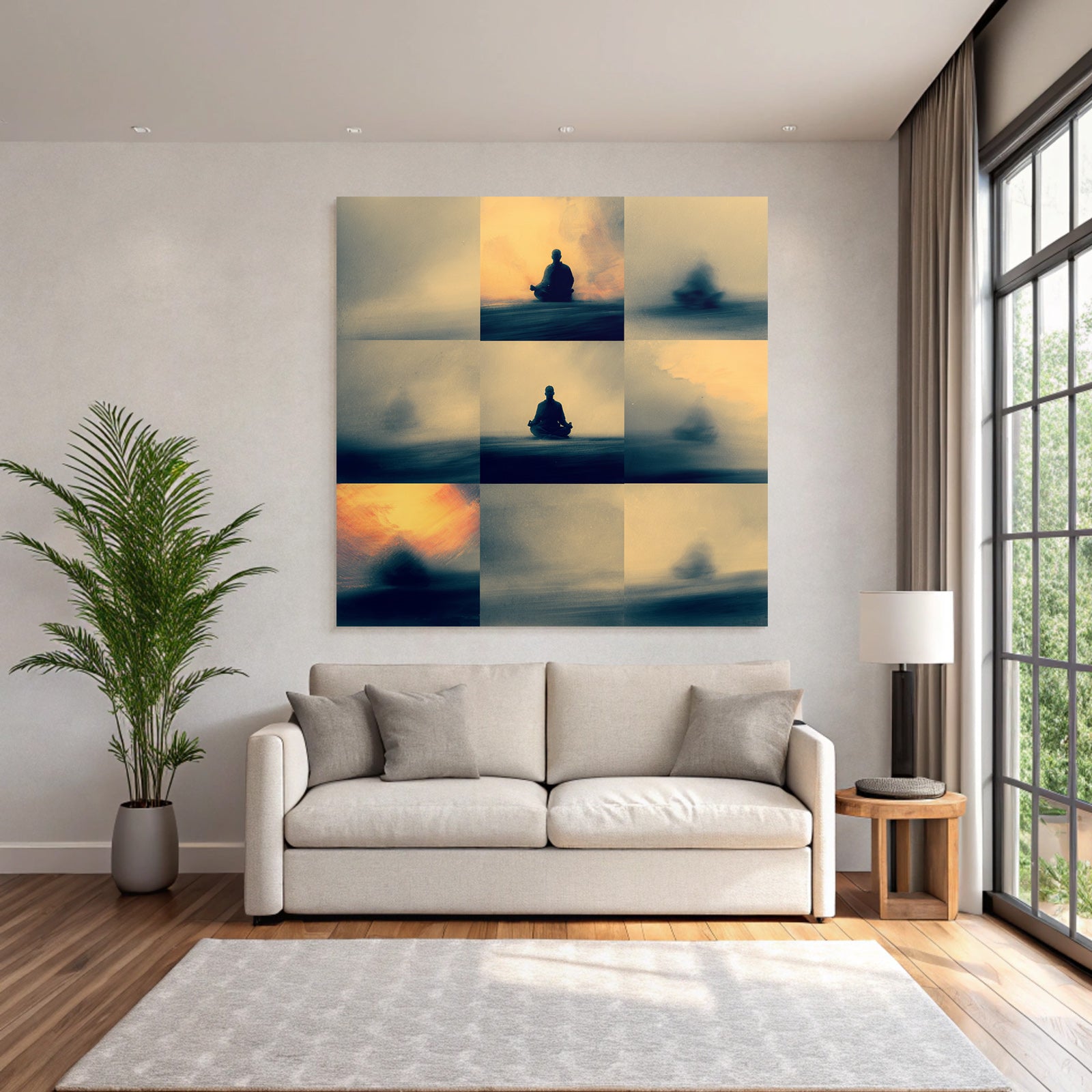 Yoga Meditation Meditierende Figuren Abstrakte Kunst Tranquilität | Yoga und Meditation | Themen und Hobbys