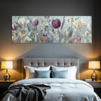 Florales Botanisches Muster Mit Tulpen