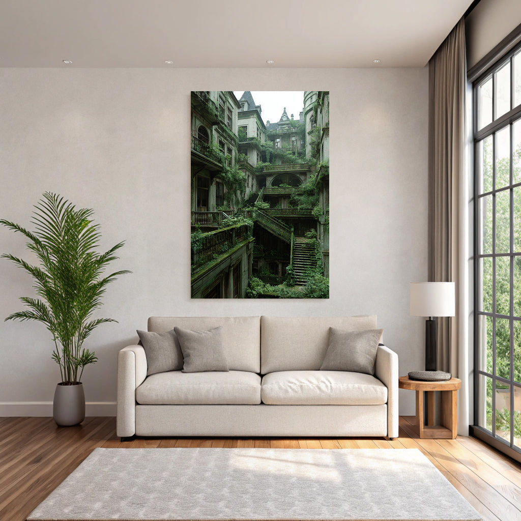 Verlassener Architektonischer Raum Natur Hat Eingefallen | Lost Places | Architektur